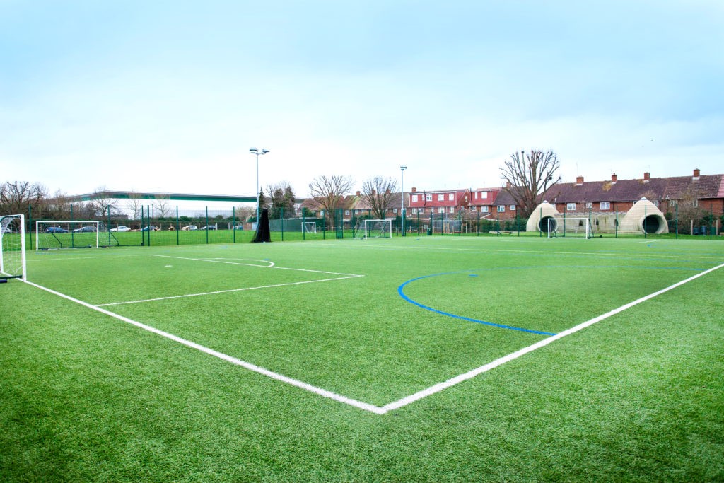 Football pitch at Beavers Community Primary School
