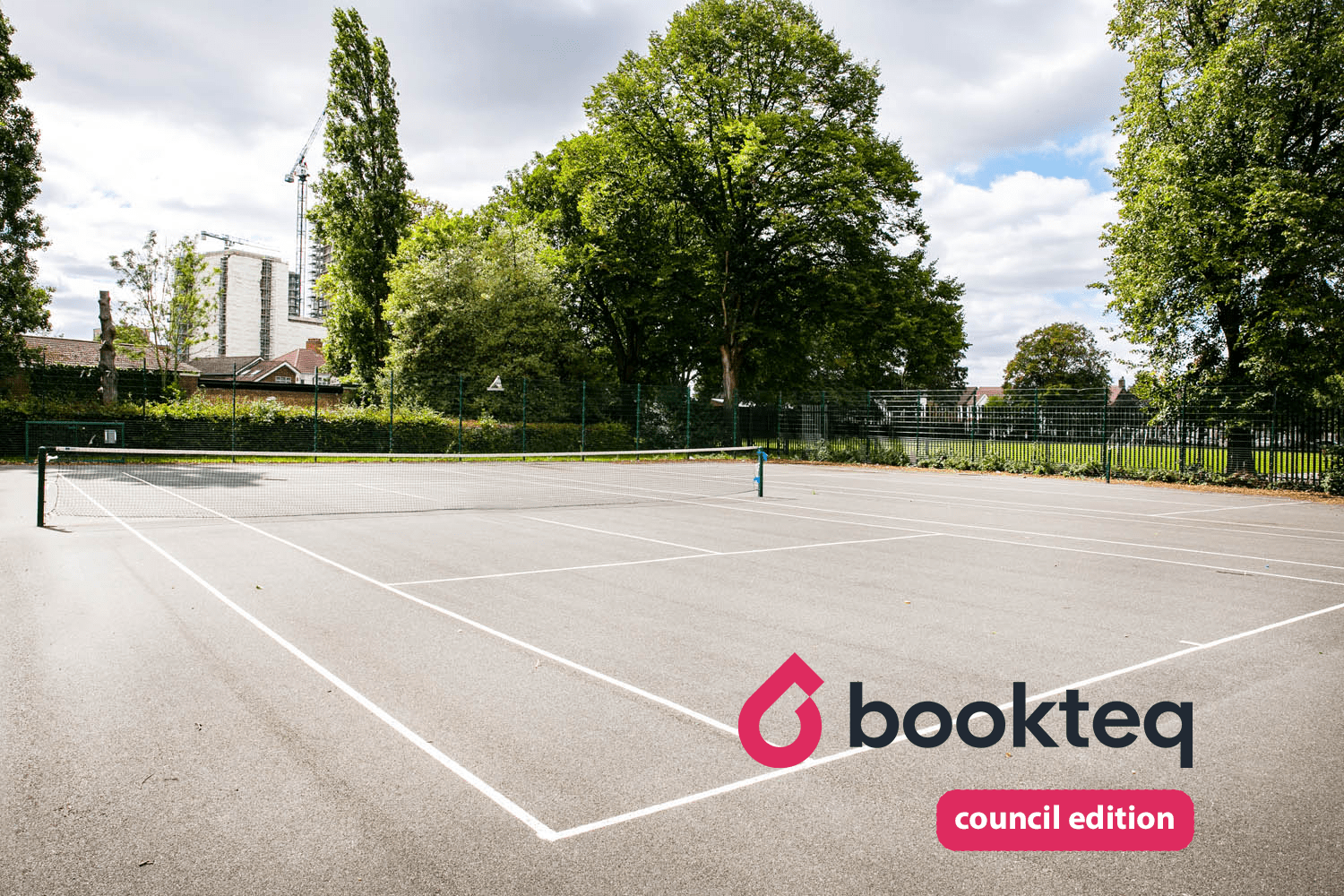 Tennis court at Ealing council