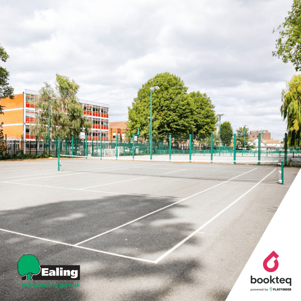Tennis court at Ealing Council that now uses Bookteq council booking software