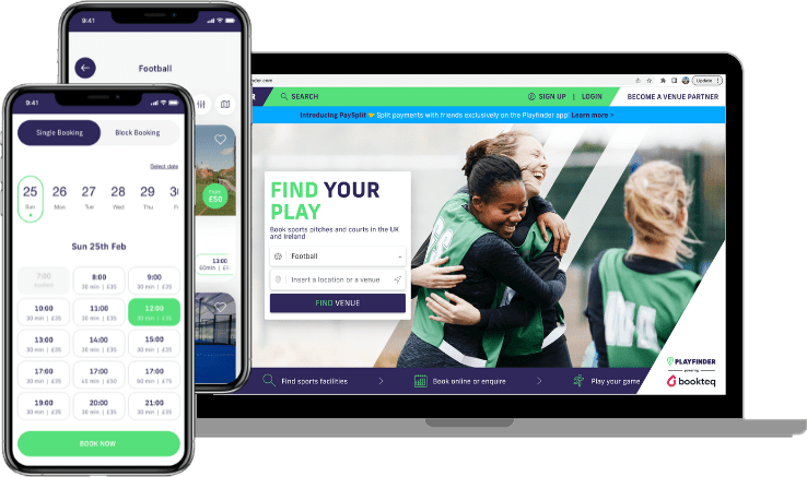 App and website to find and book sport facilities