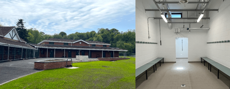 Go Underhill sports facilities and changing rooms