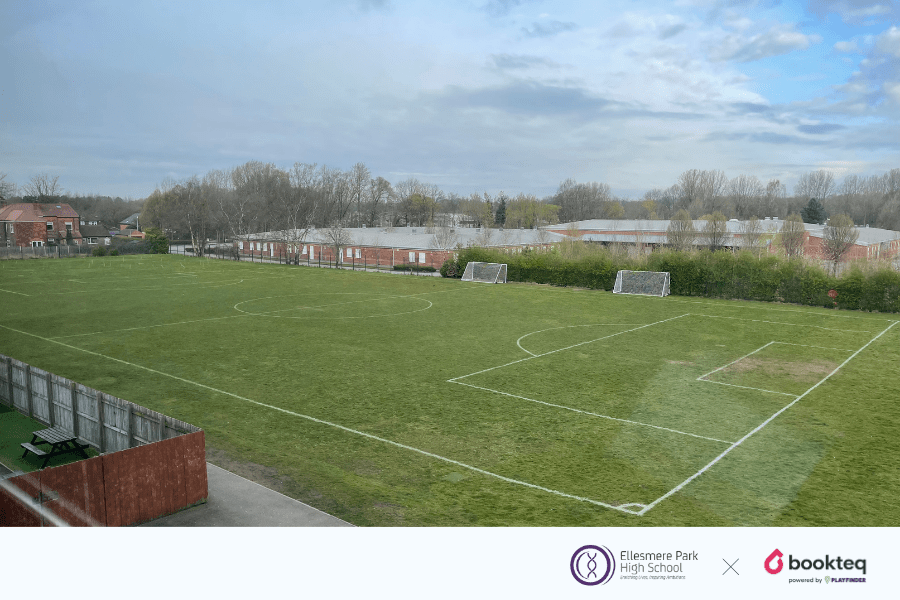Ellesmere Park High School grass football pitch