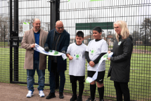The opening of the first Football Foundation Playzone in Derby, at Normanton Park