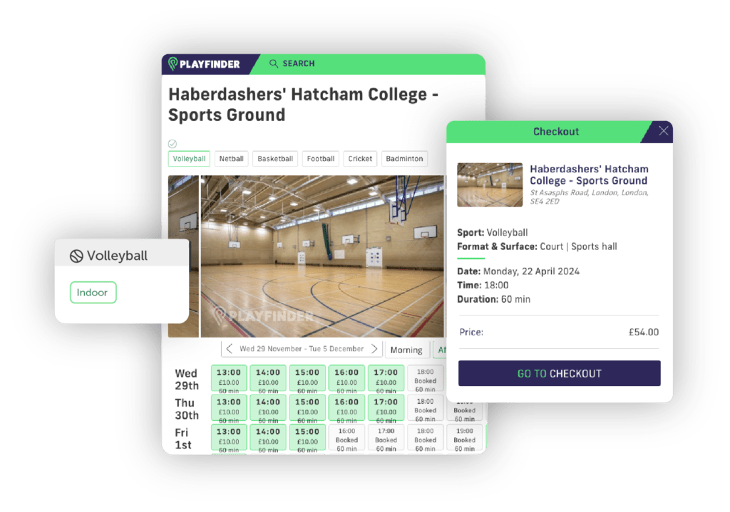 Haberdashers Hatcham College on Playfinder booking marketplace platform