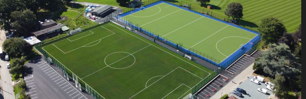 hockey and football pitches with synthetic surfaces